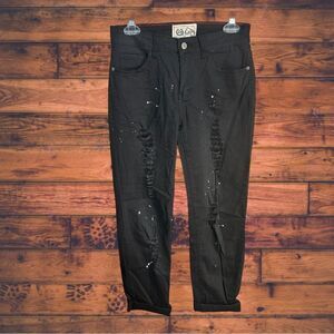 5 for‎ $25🔥L&B Lucky & Blessed Distressed Black Denim Jeans Size 6